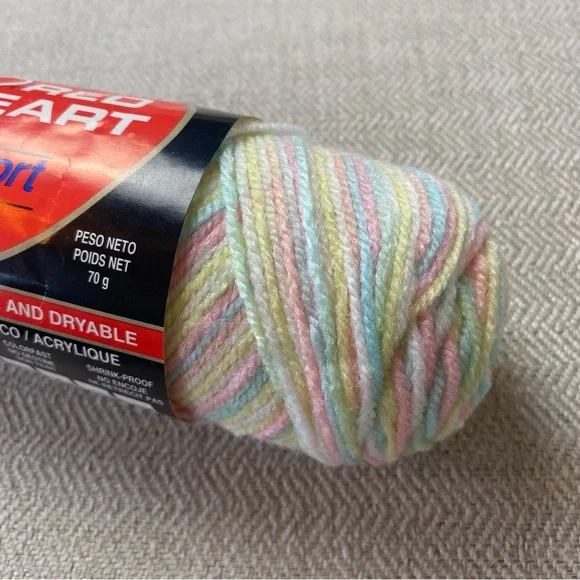 RED HEART•Sport Yarn•bundle of 3 Vintage - Picture 2 of 6